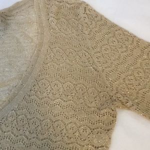 Gold shimmer sweater